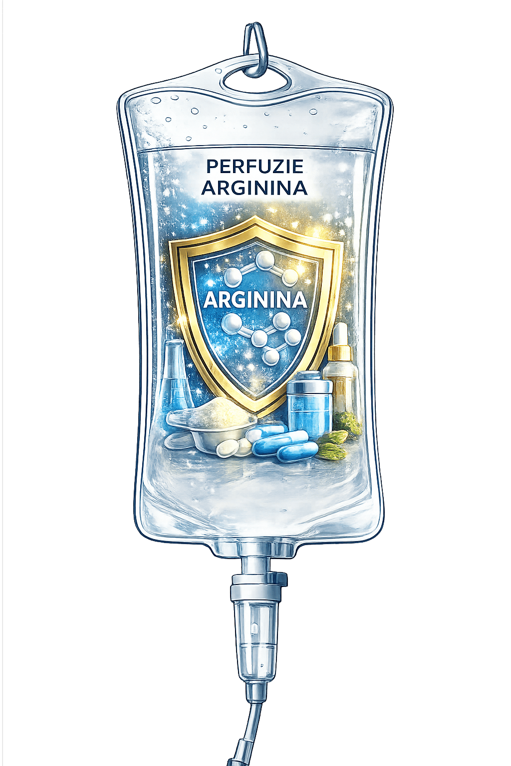 Perfuzie Arginină 250 ml la domiciliu Iași