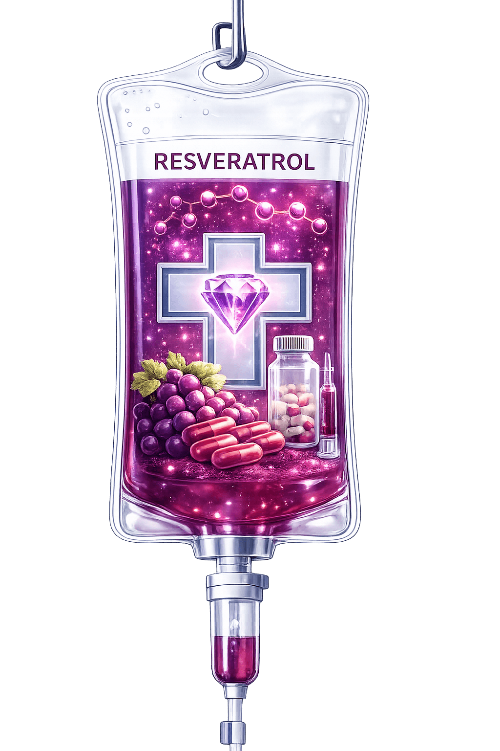 Perfuzie Resveratrol 100 ml la domiciliu Iași